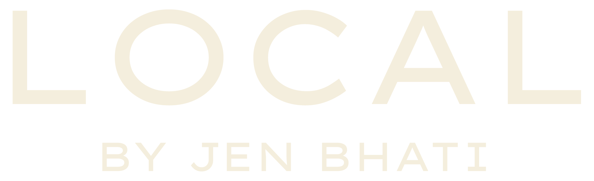 Local by Jen Bhati - Logos_alternate wordmark Light
